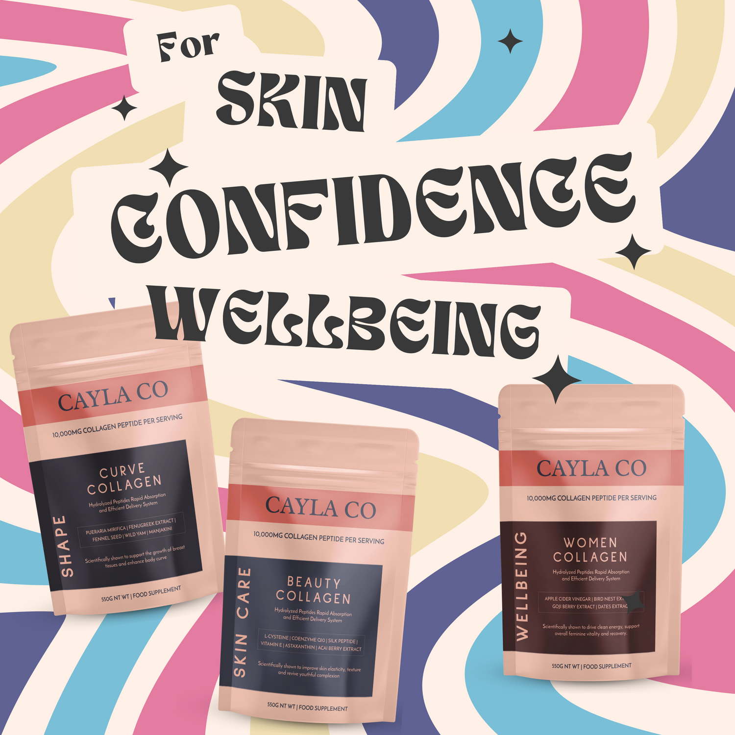 CAYLA CO | Premium Cod Fish Collagen Peptides 10,000mg – ByCayla